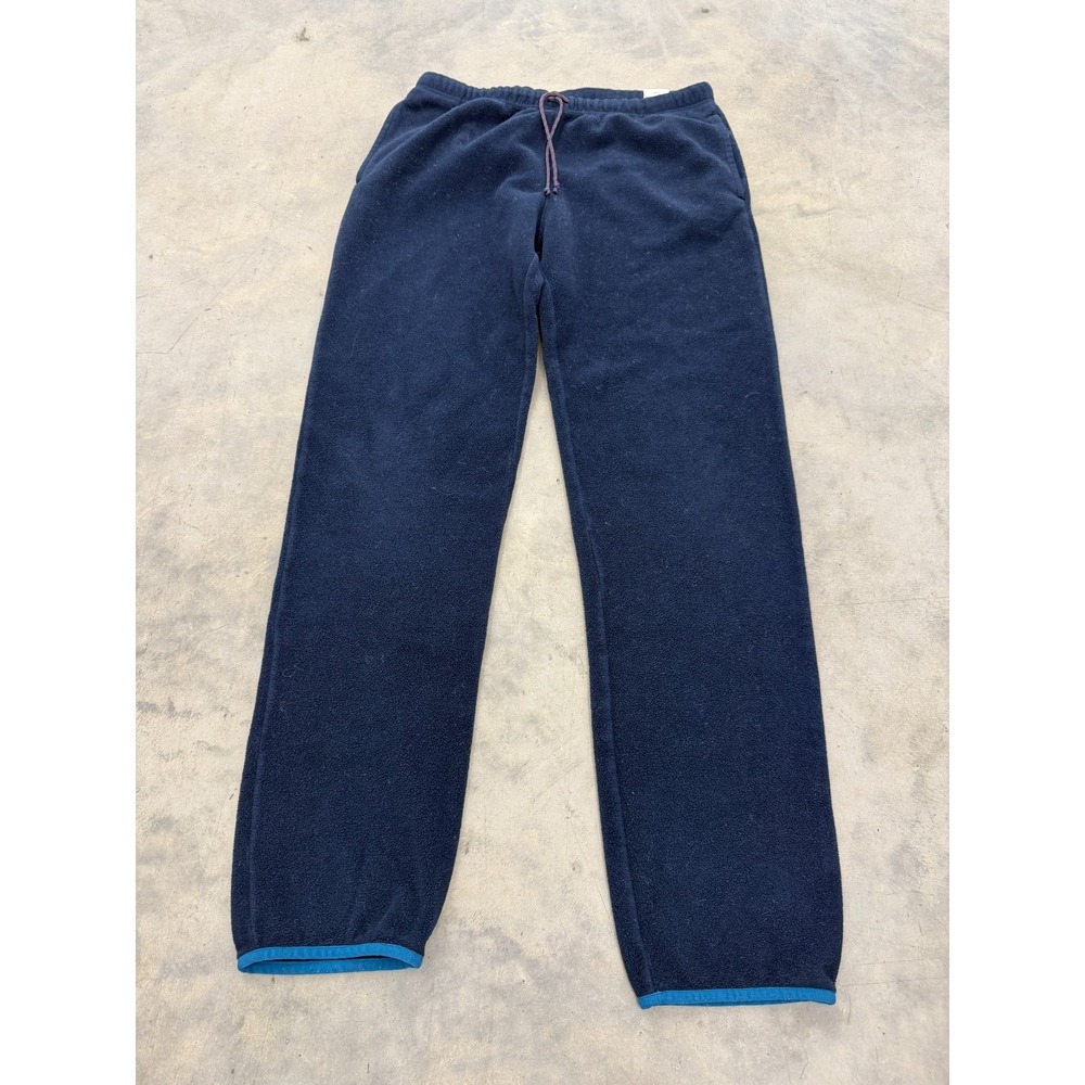 Patagonia Synchilla Sweatpants Mens M Navy Blue Fleece Snap-T Drawstring Waist